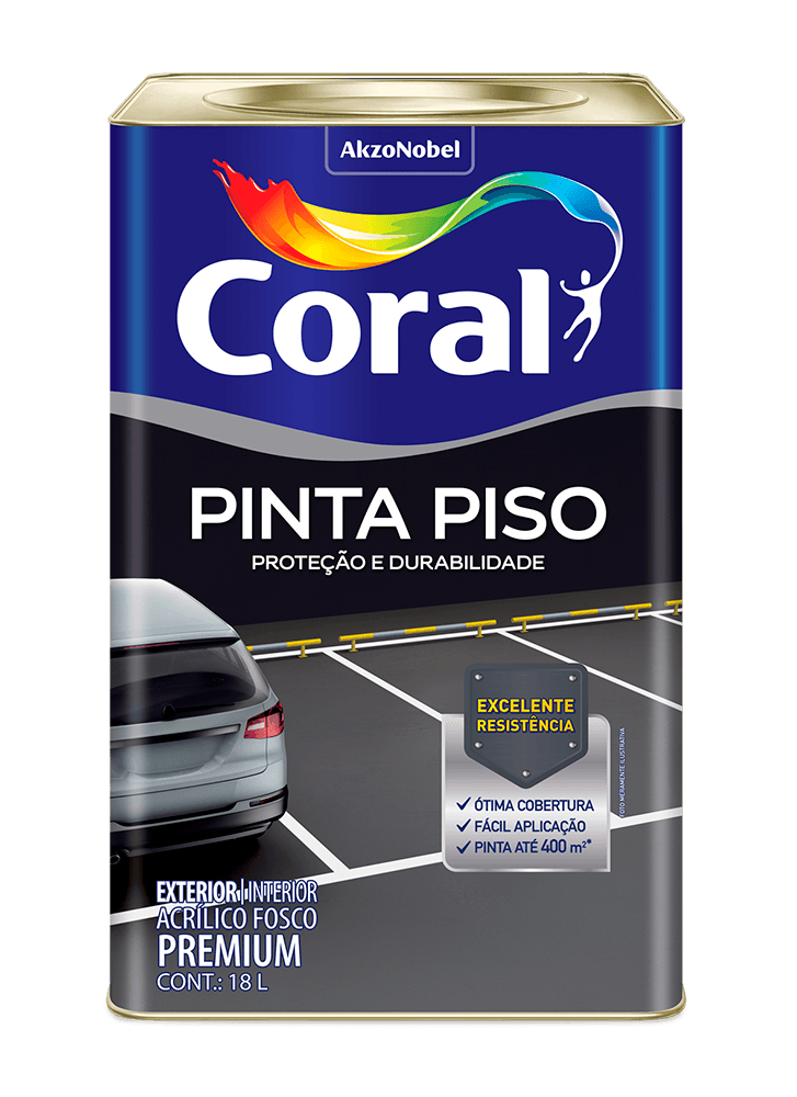 Tinta-Acrilica-Premium-Pinta-Piso-Branco-18L-Coral-preto-cinza-escuro-azul-amarelo-demarcacao-concreto-verde-quadra-vermelho-seguranca